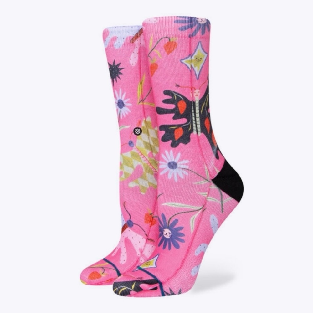 Stance x Estée Preda Strawberry Patch Crew Socks NWT SOLD OUT
